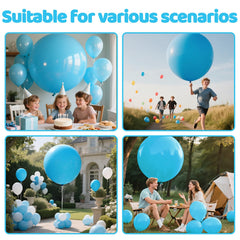 KAWKALSH light blue giant balloon for baby showers and party backdrops.