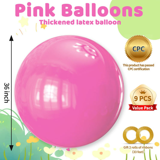 KAWKALSH matte pink balloons forming an arch backdrop
