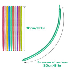 KAWKALSH natural latex balloons offer thick, elastic performance.