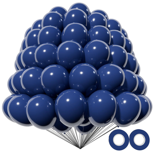 KAWKALSH navy blue 5 inch balloons ideal for party decor and arches.