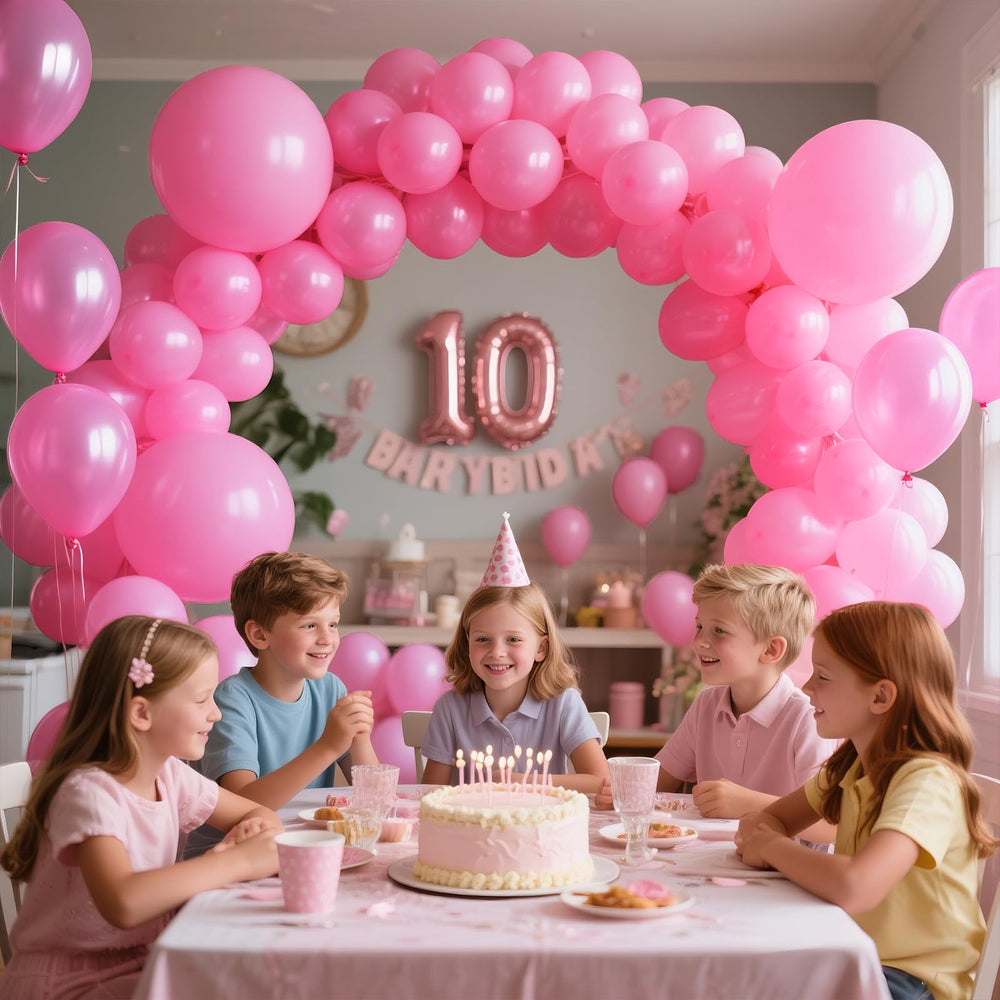 KAWKALSH non-toxic pink balloons safe for kids at events