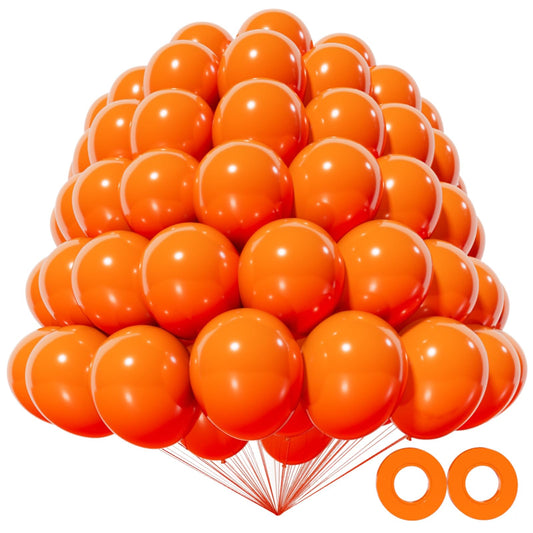 KAWKALSH orange 5-inch balloons for vibrant party decoration and bulk value.