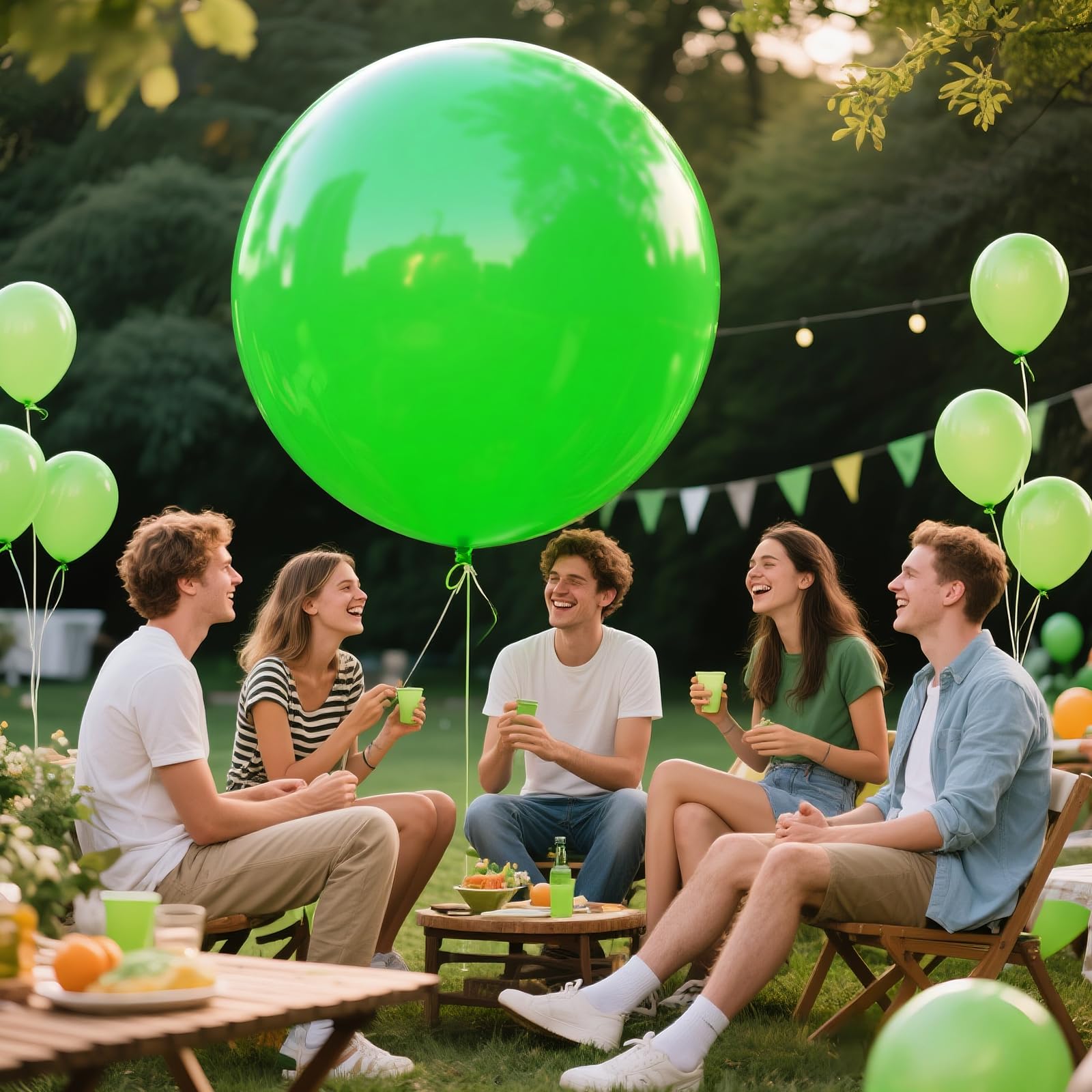KAWKALSH outdoor giant mint balloon for high-impact party decor.