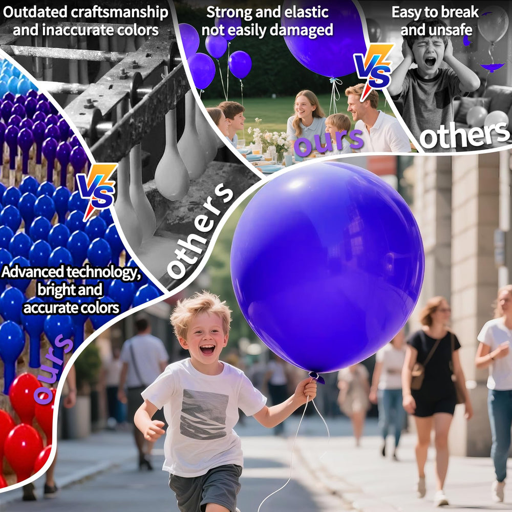 KAWKALSH purple 18-inch balloons for birthday, wedding, baby shower décor