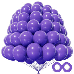 KAWKALSH purple balloons 5inch pack for vibrant party decor.