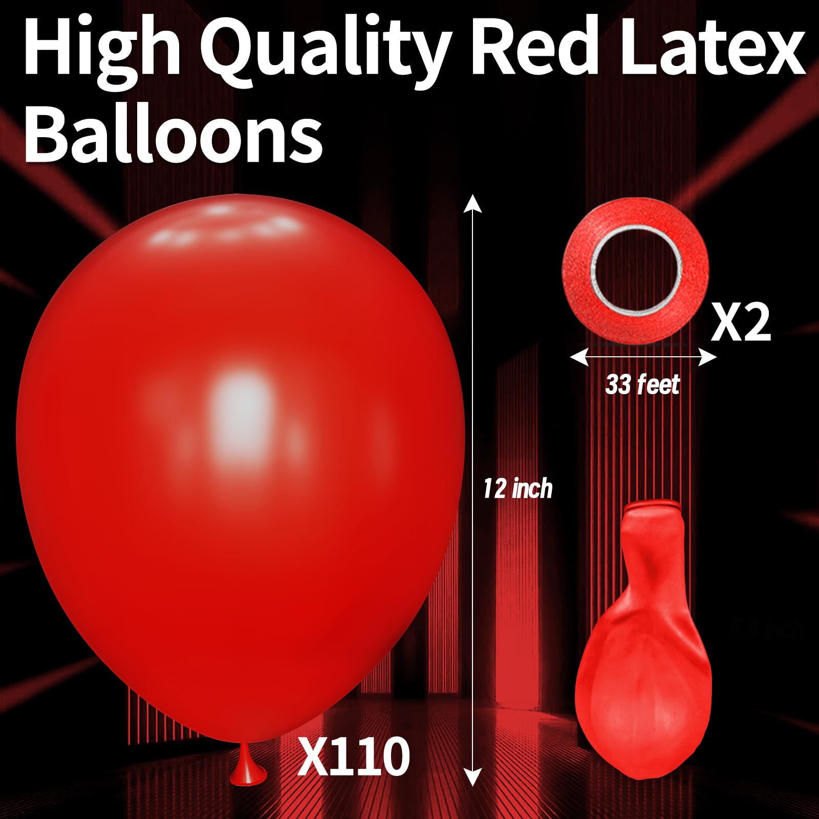 Kawkalsh red balloons wedding party decor for festive celebrations
