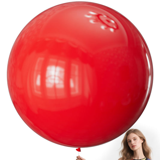 KAWKALSH 36-inch red balloons ideal for dramatic arches and party backdrops.