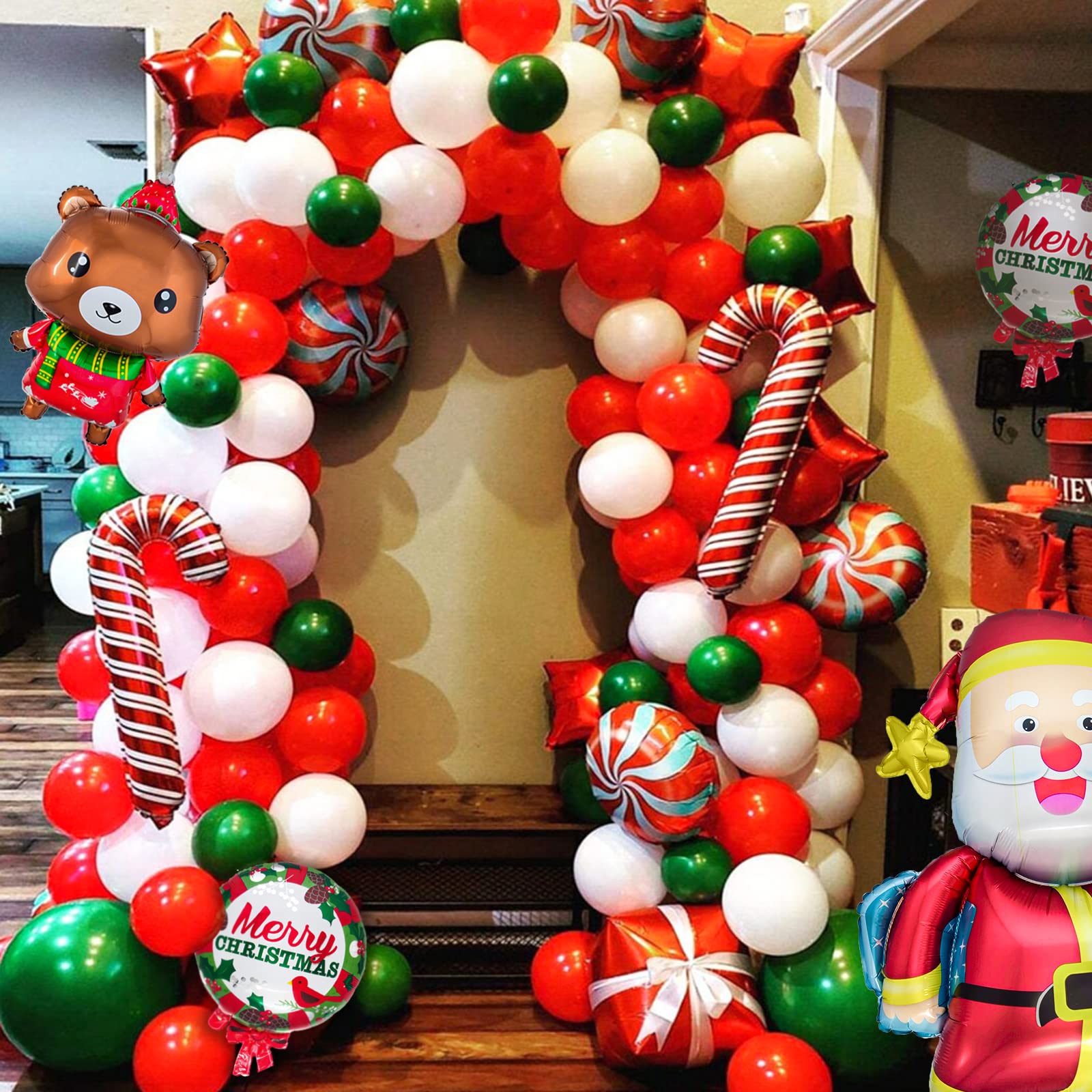 KAWKALSH red themed celebration with arch decorations at a venue