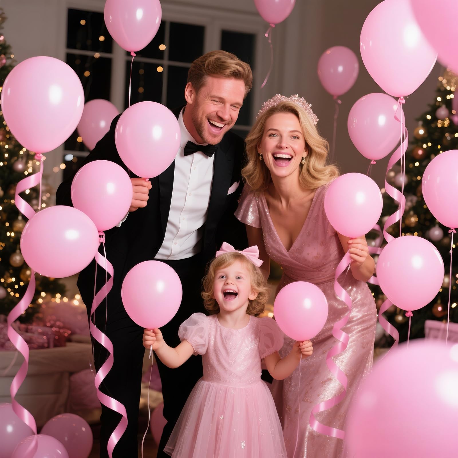 KAWKALSH safe latex balloons in pink for family-friendly occasions.