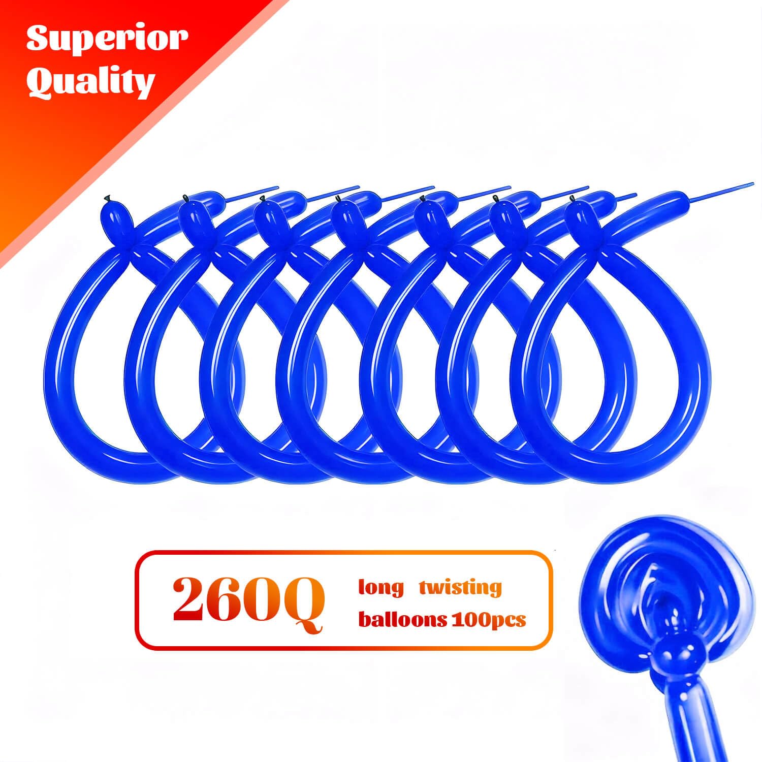 KAWKALSH skinny balloons for twisting to create animal shapes.