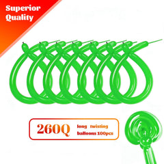 KAWKALSH skinny latex balloons ideal for twisting into animal shapes.