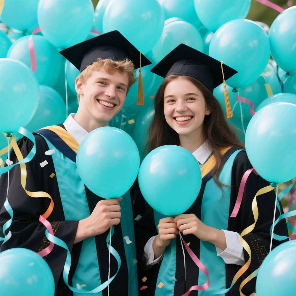 KAWKALSH teal blue balloons for pool party ambiance