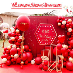 KAWKALSH thick red latex balloons for durable decor