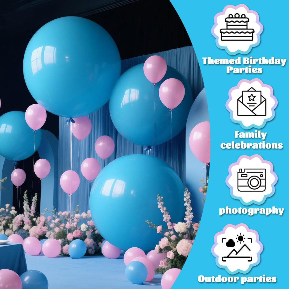 KAWKALSH wedding aisle blue balloon 36inch enhances ceremony decor.