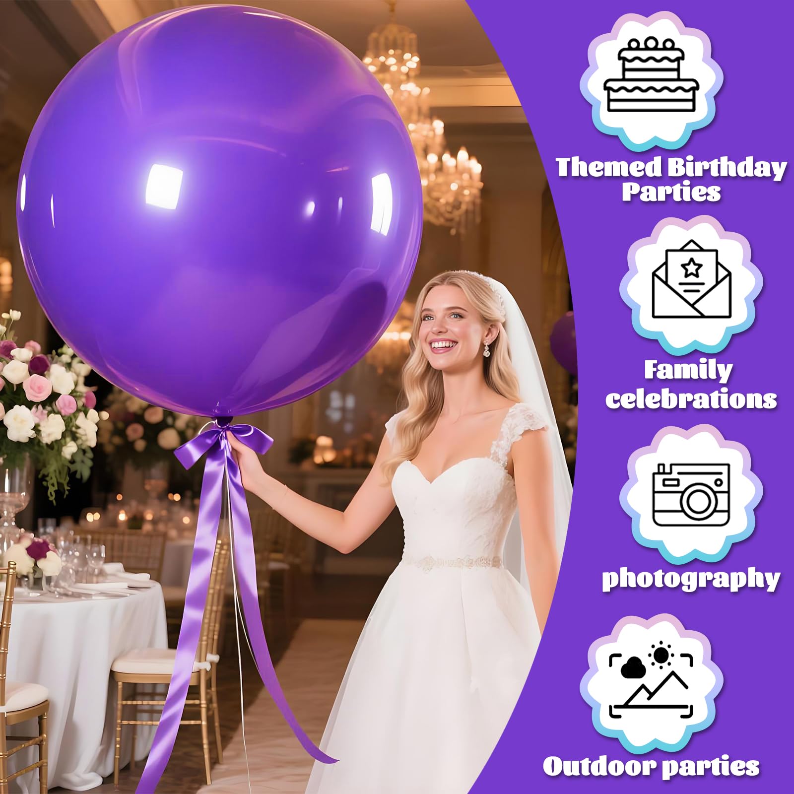 KAWKALSH wedding-arch balloon 36-inch for elegant ceremonies and photo backdrops.