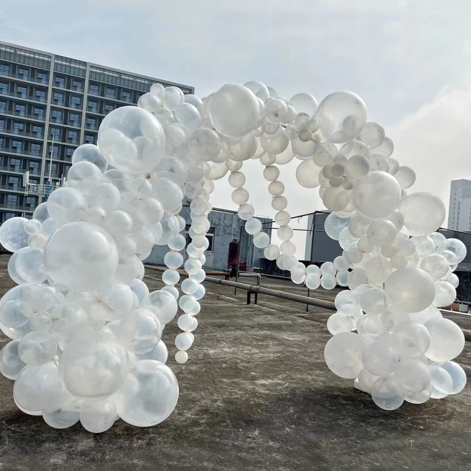 KAWKALSH wedding arch decoration with latex balloons