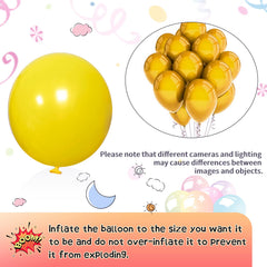 KAWKALSH yellow 5-inch balloon for texture accents