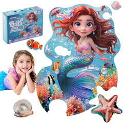 Kawyehu mermaid floor puzzle with 48 pieces ready for family play