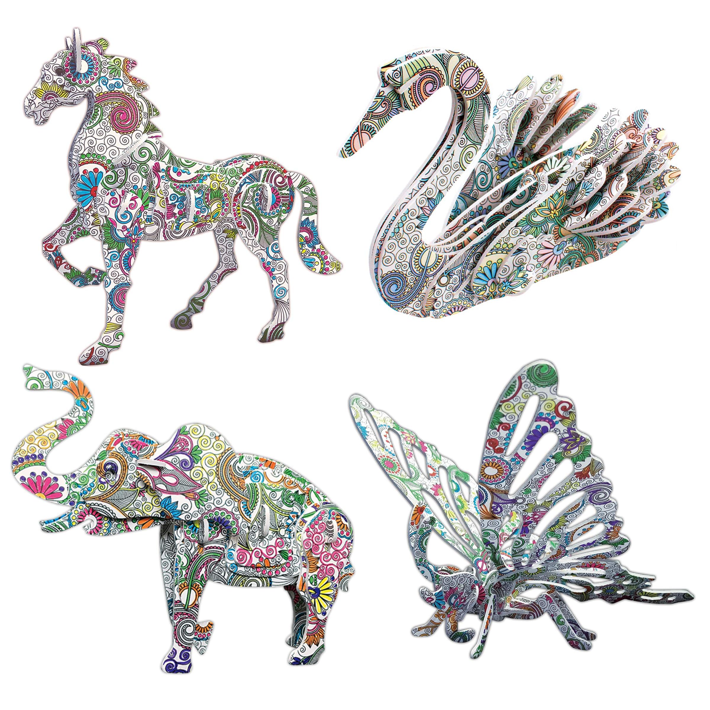 KAZOKU 3D butterfly puzzle showing interlocking pieces boosting creativity.