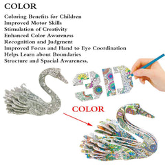KAZOKU 3D horse puzzle design for engaging, sturdy assembly.