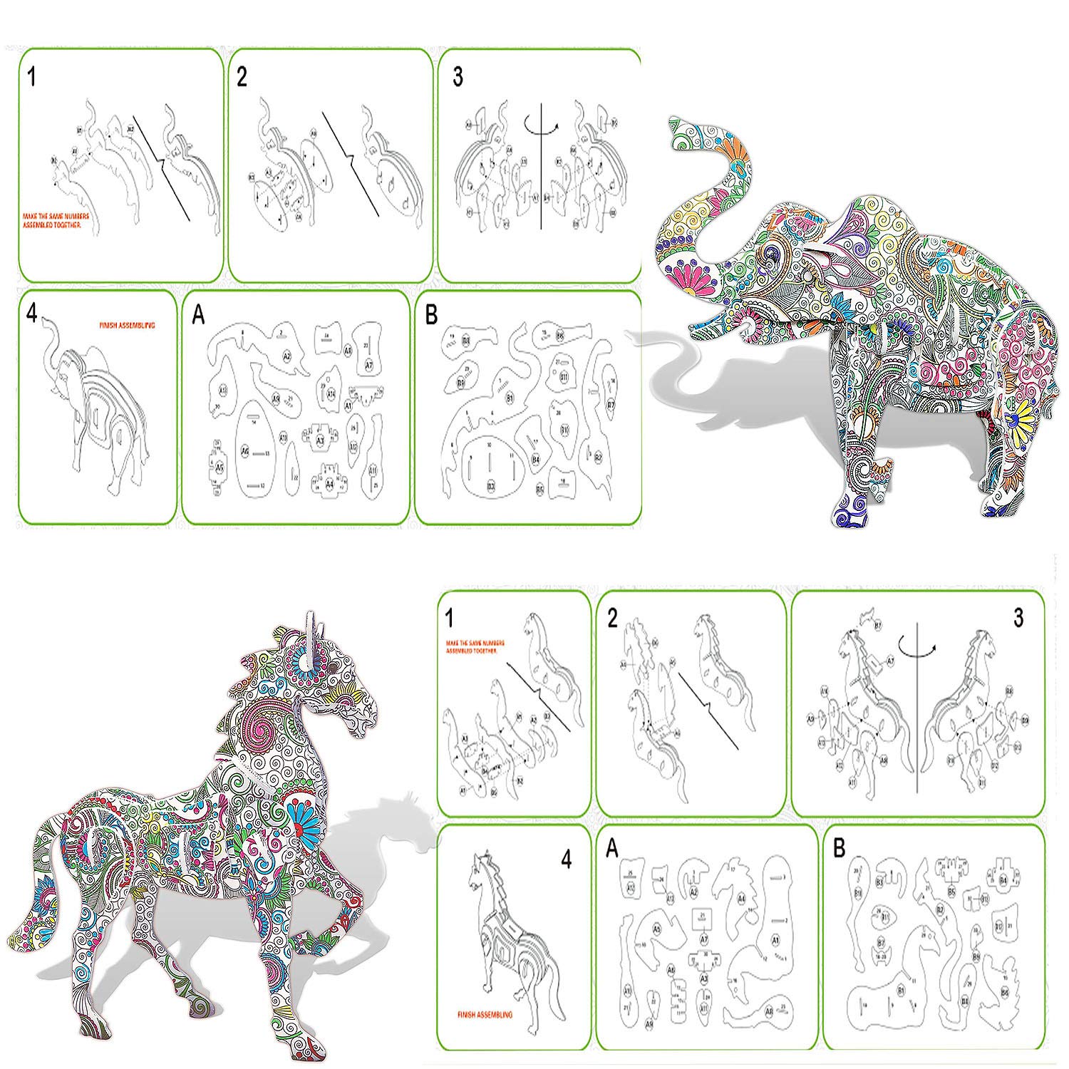 KAZOKU 3D puzzle packaging: gift-ready presentation for birthdays and holidays.