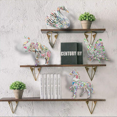 KAZOKU 3D puzzle pieces: snap-together without glue for easy play.
