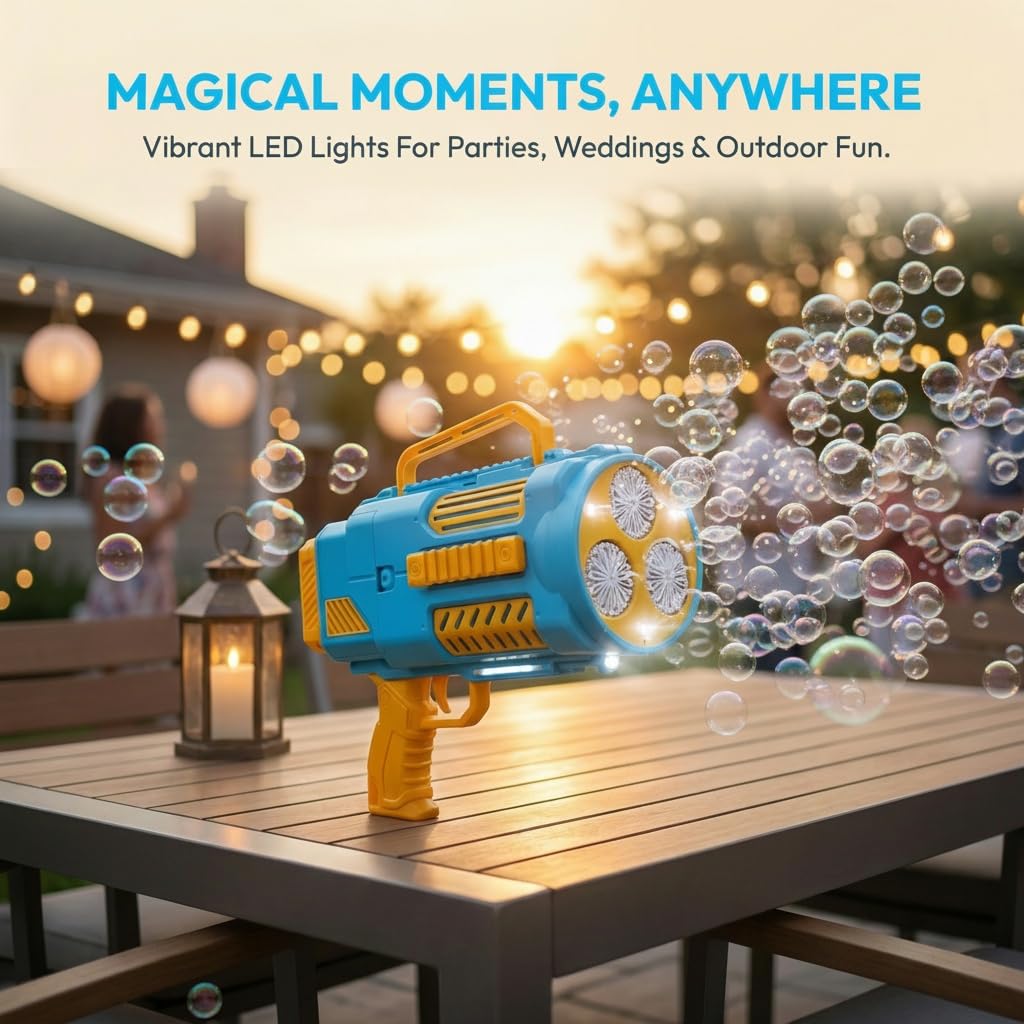 KB KAIBO bubble gun brightens weddings and parties with magical bubble moments