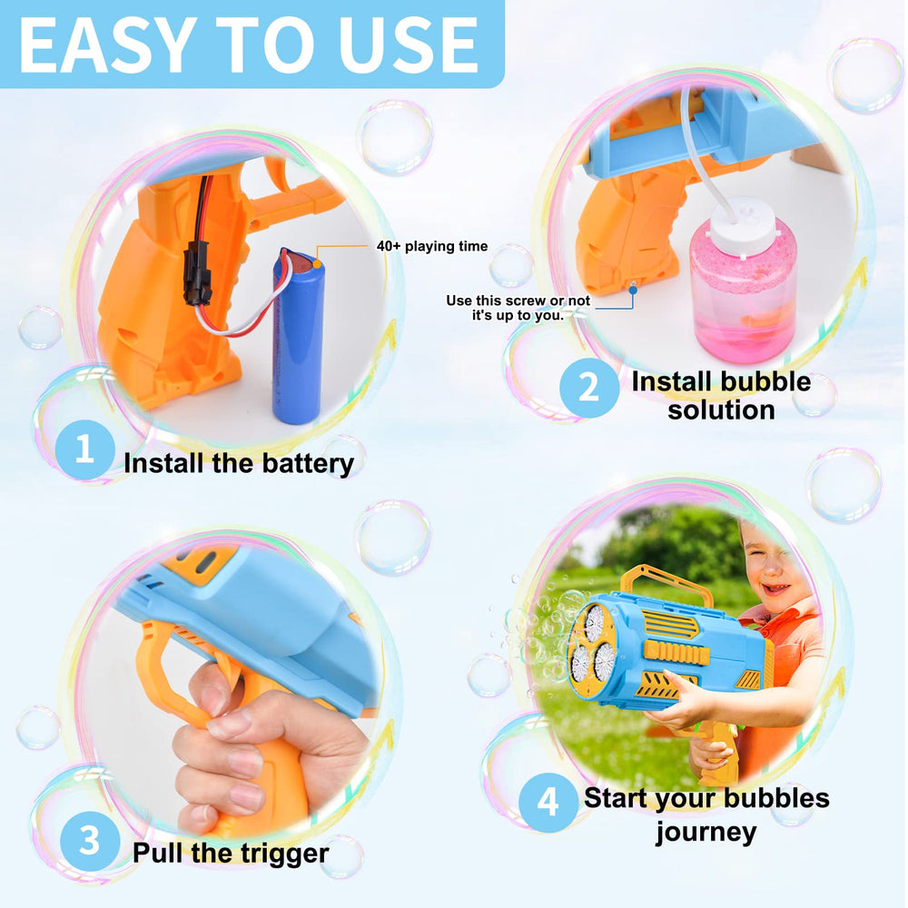 KB KAIBO Bubble Blaster enhances weddings and parties with colorful LED ambiance