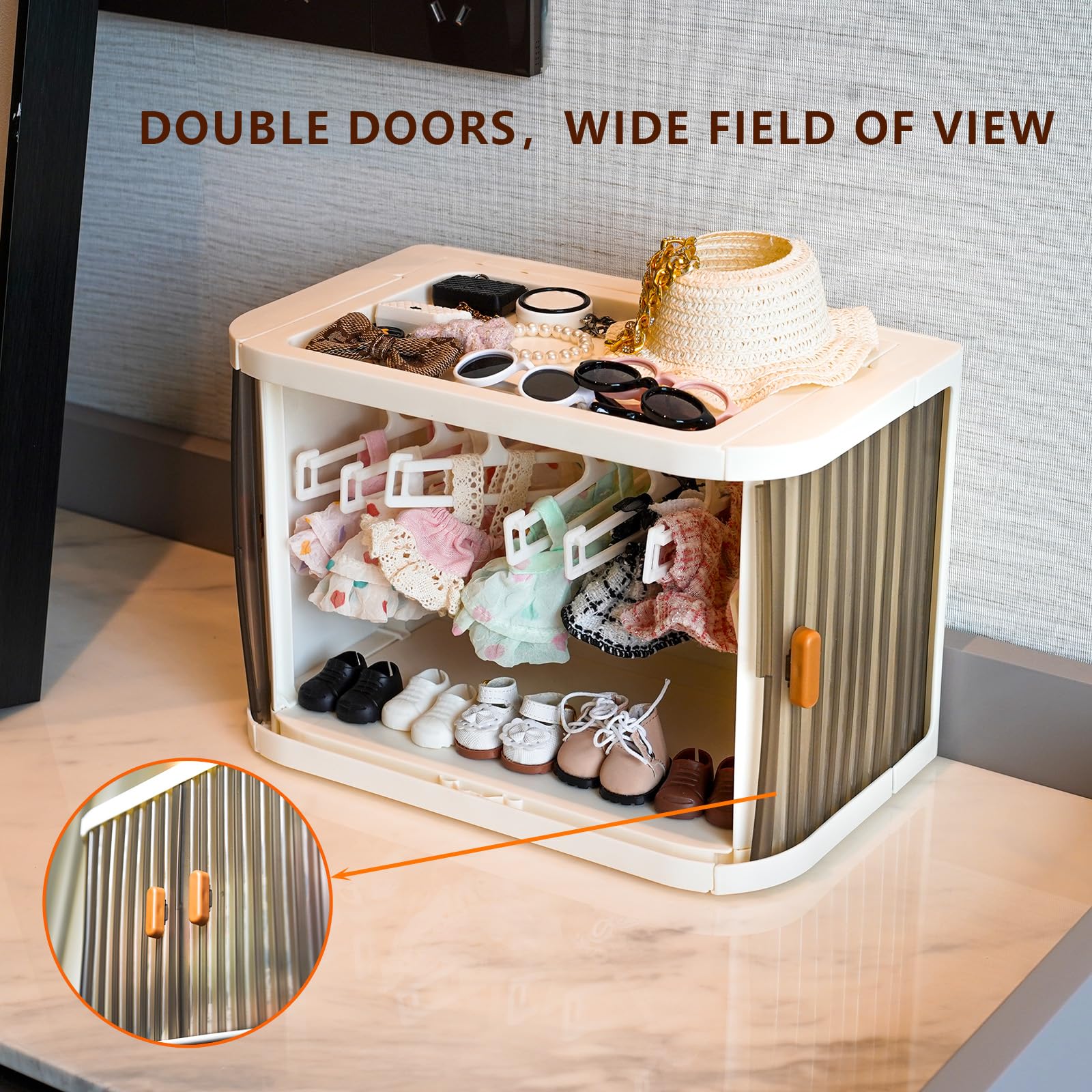 KBBYT wardrobe detachable pole enables versatile hanging setup and quick adjustments.