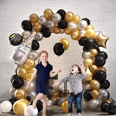 KBZVNAF helium-ready balloons 12in matte black suitable for quick party setups.