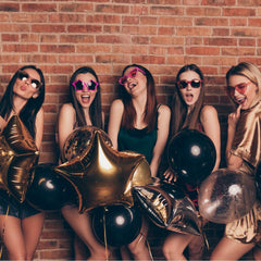 KBZVNAF party balloons graduation 12in matte black for festive photo opportunities.