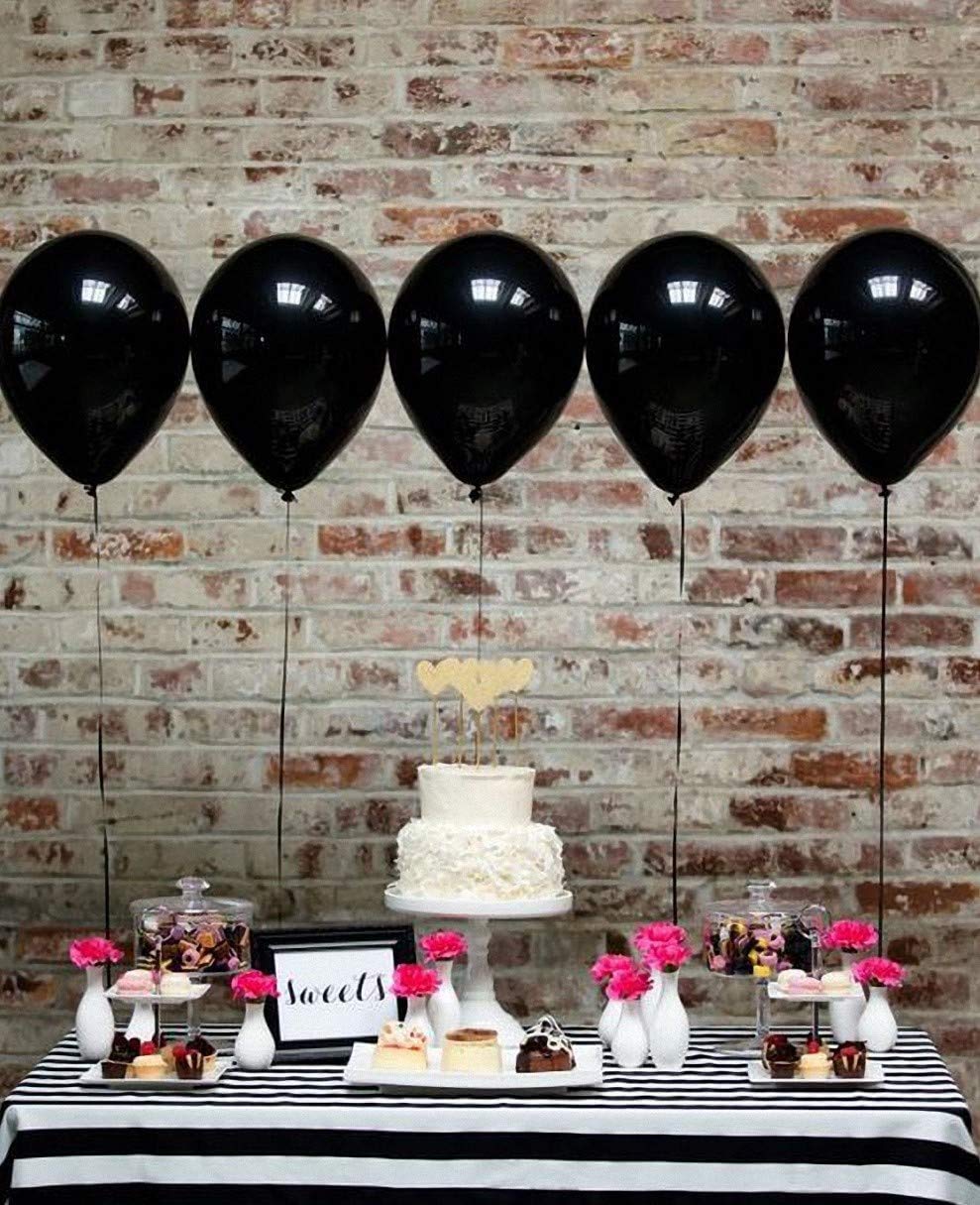 KBZVNAF reusable party balloons matte black 12in for eco-friendly events.