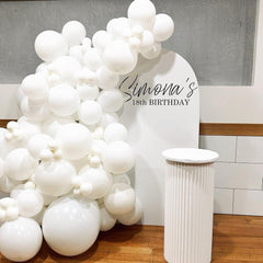 KBZVNAF white balloons 12inch birthday party for vibrant accents
