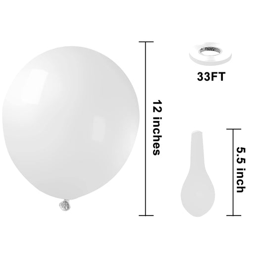KBZVNAF white balloons 12inch wedding setup adds chic ambiance