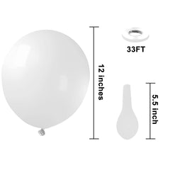 KBZVNAF white balloons 12inch wedding setup adds chic ambiance