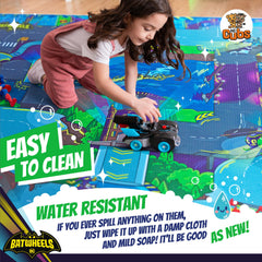 KC Cubs Batwheels mat Bam tile adds adventurous road layouts for creative play