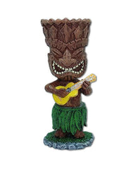 KC Hawaii tiki with ukulele decorative figure for desk or car dash decor