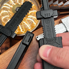 KDEDC Sky-Breaker Sword Slider is compact enough for pockets and desks.
