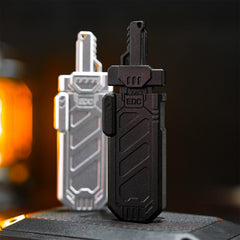 KDEDC Sky-Breaker Sword Slider in sheath showing six-click rhythm for focus.