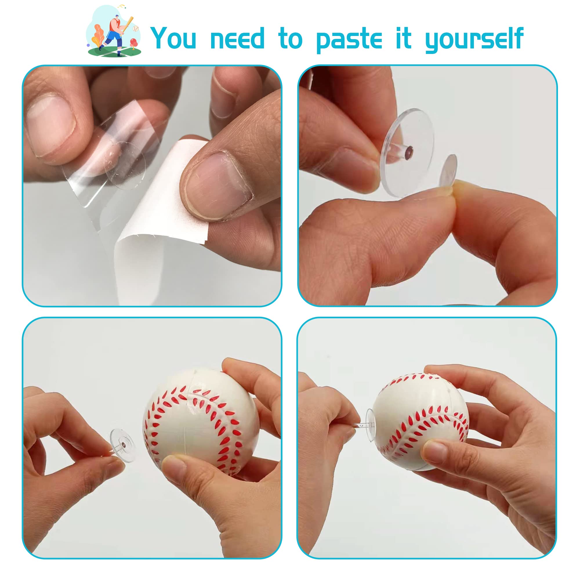 KDPATFAV red ball toppers brighten cupcakes with energy