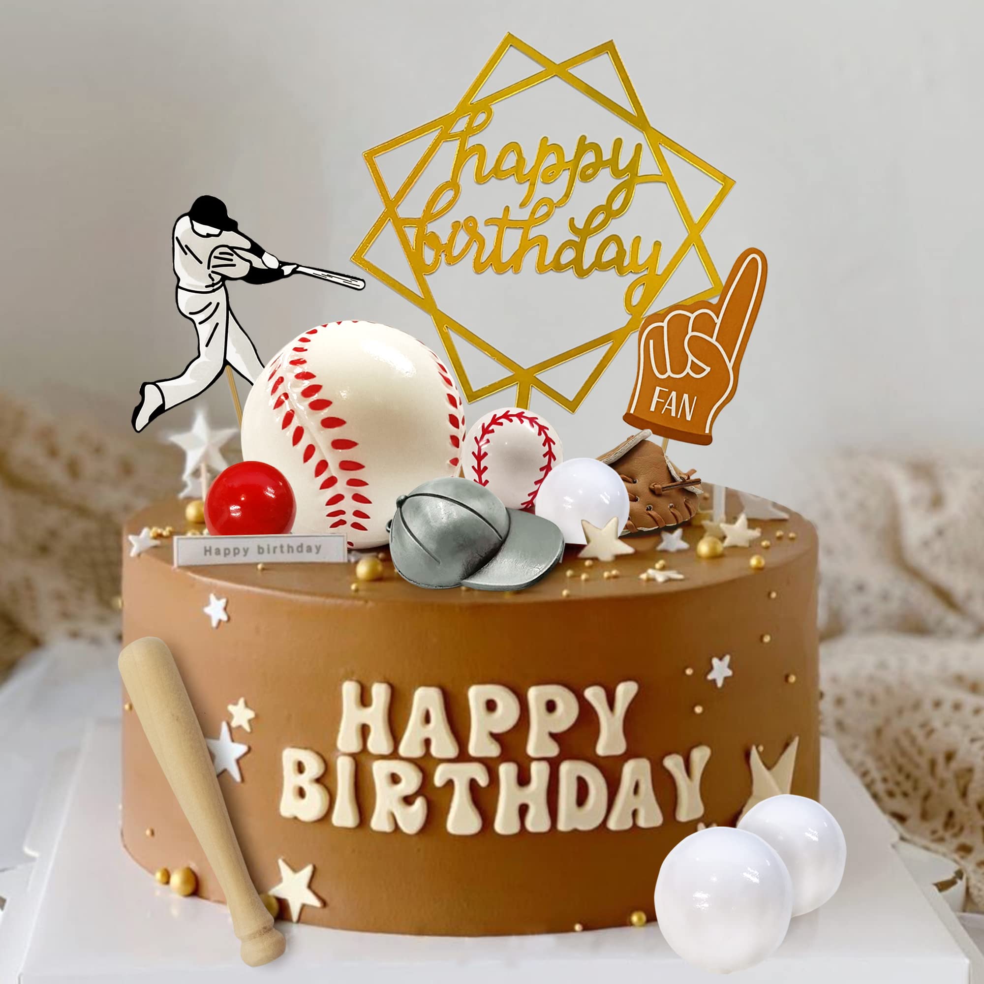 KDPATFAV white ball toppers add classic contrast