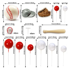 KDPATFAV baseball glove cake decor enhances theme