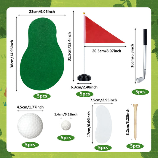 KDPATFAV sand pit and balls miniatures add realistic detail to golf-themed events.