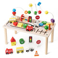 KDSFT activity table bead maze to boost fine motor skills during hands-on play