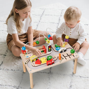 KDSFT activity table block puzzle supporting creative problem-solving