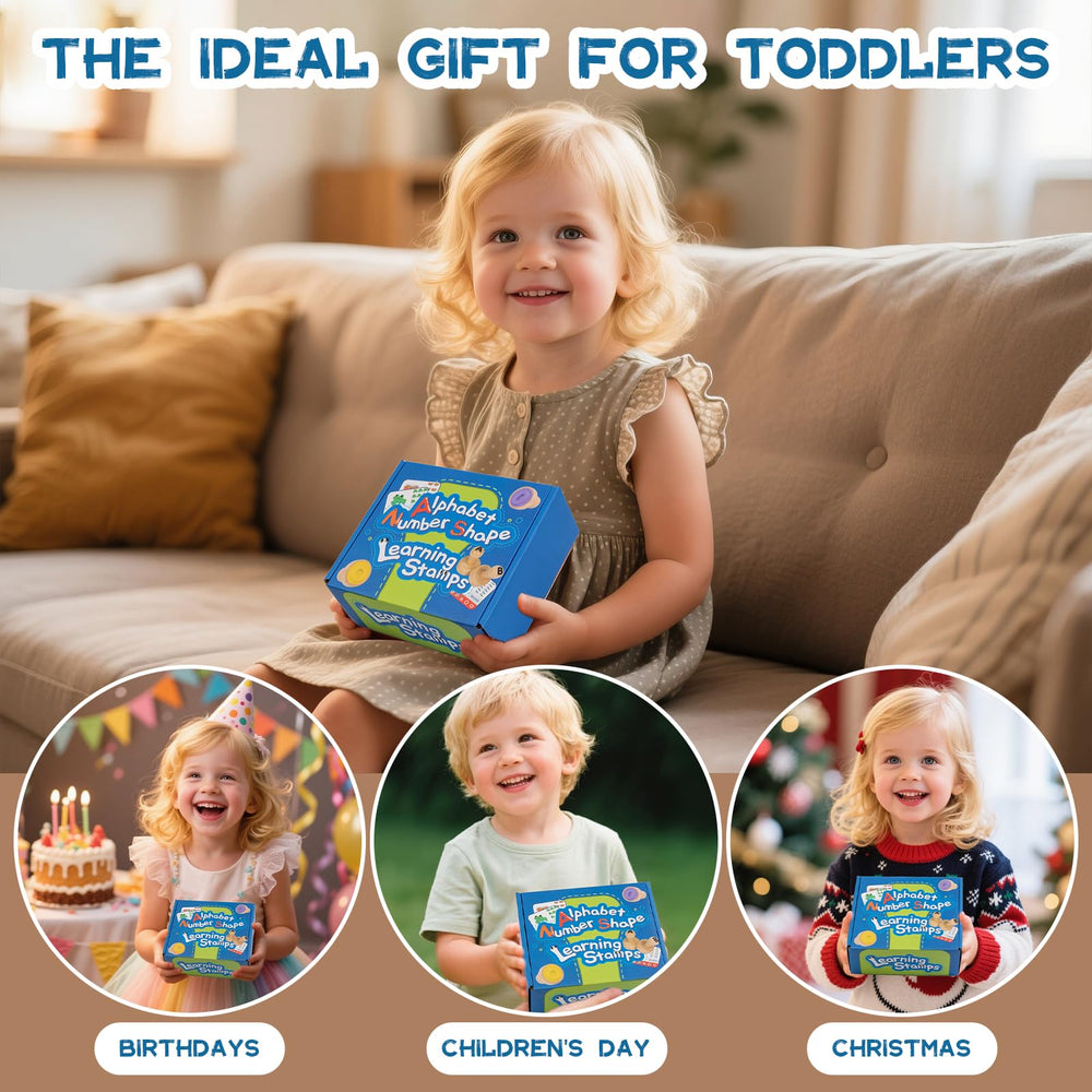 KDSFT Montessori-inspired learning stamps for early education.