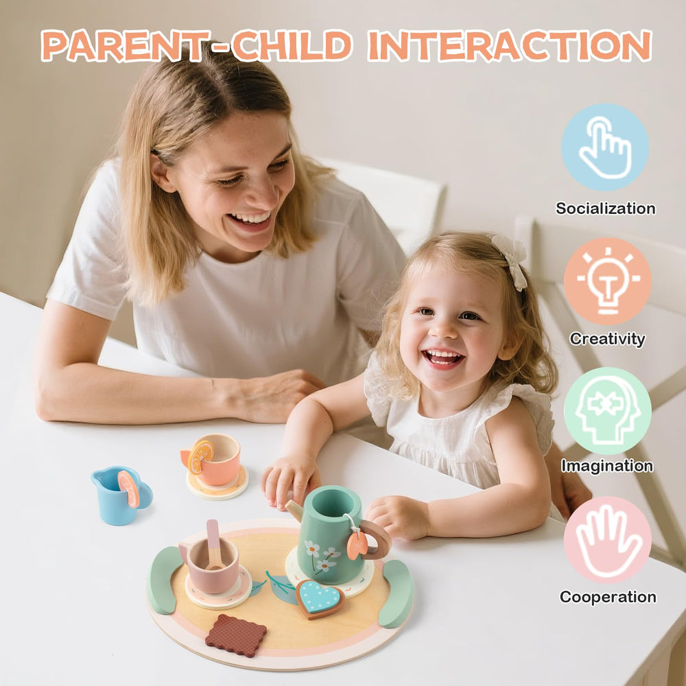 KDSFT Tea Party Coasters - protects play surfaces during tea time.