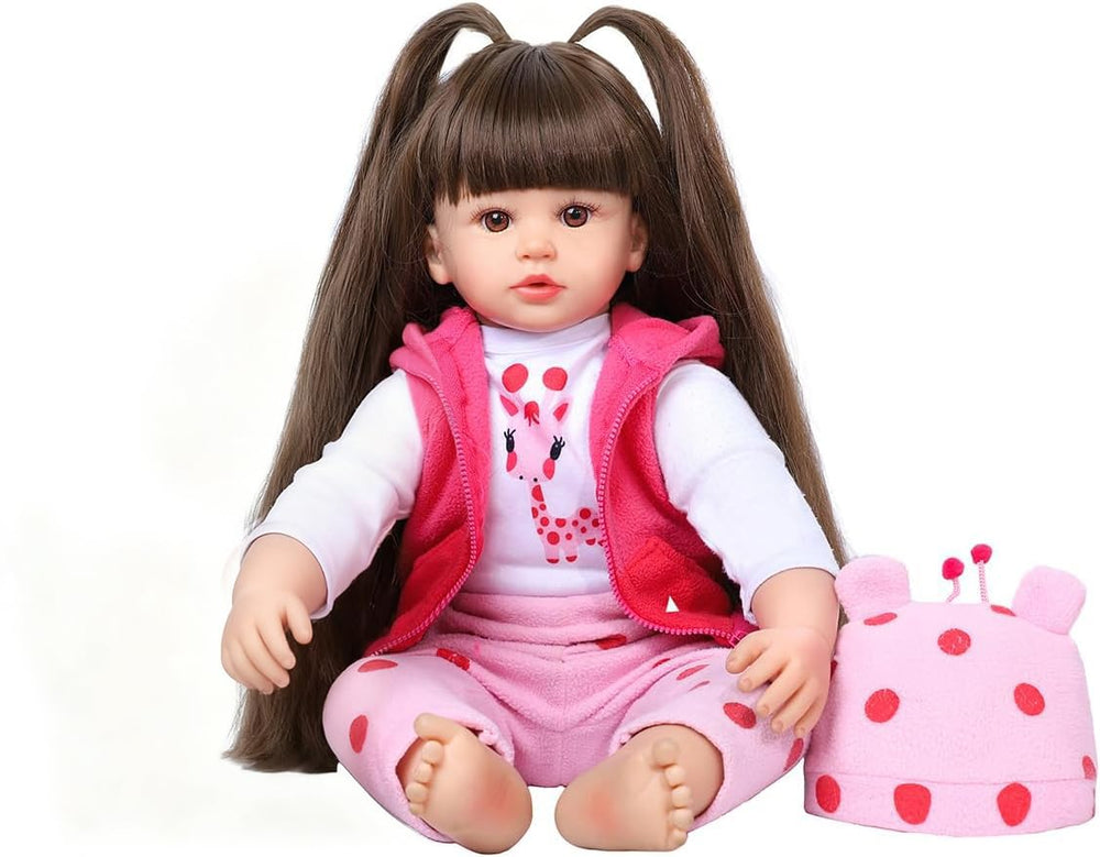Kdudgso Reborn 24-inch baby doll with lifelike presence for interactive play