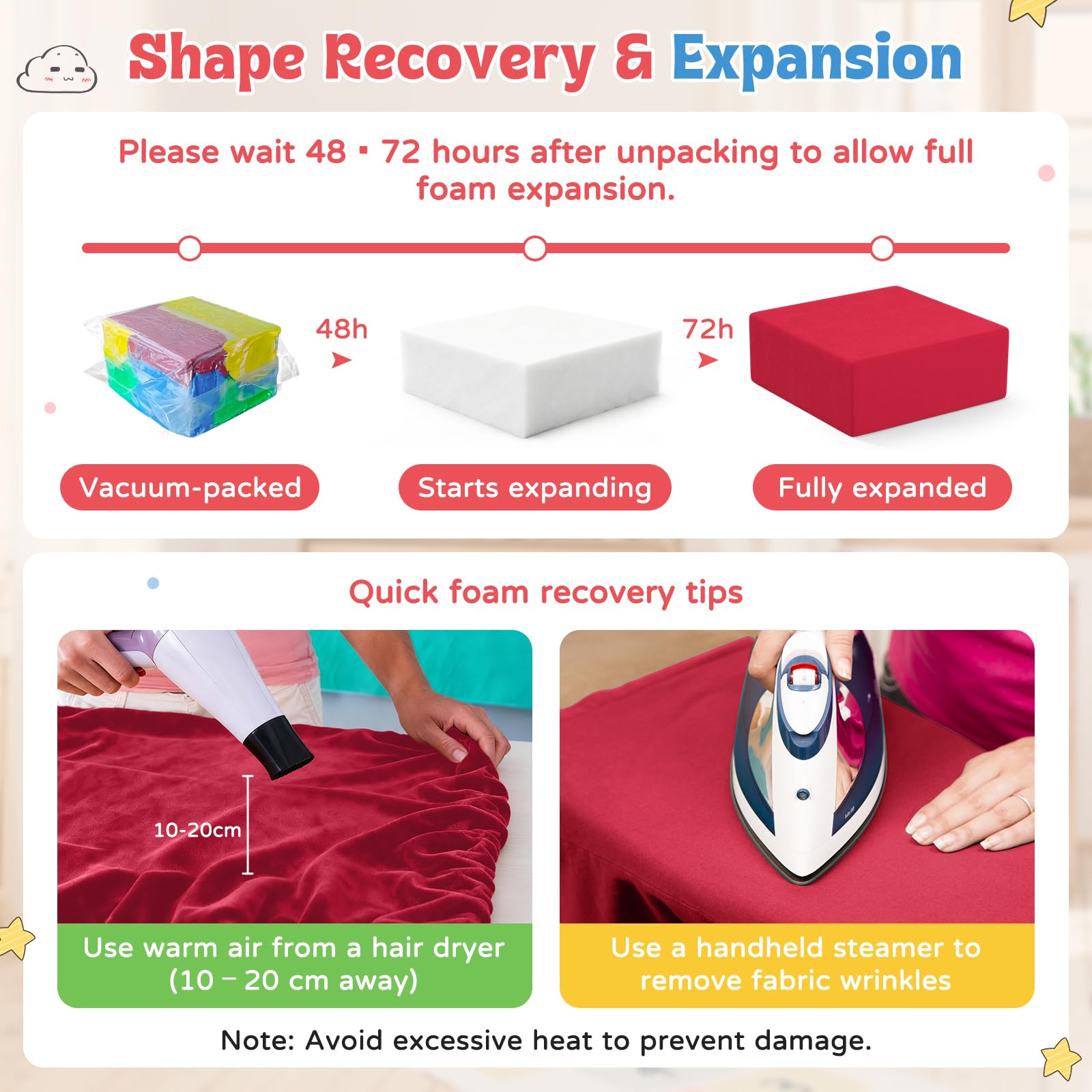KEALIANA multi shape foam blocks designed for stacking and sorting