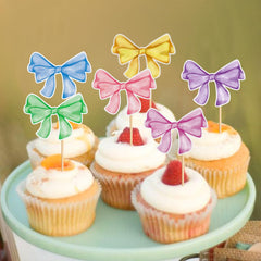 Keaziu bow-theme party decor idea using toppers for themed celebrations